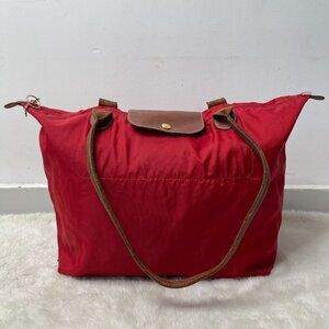 Longchamp Red Tote Bag